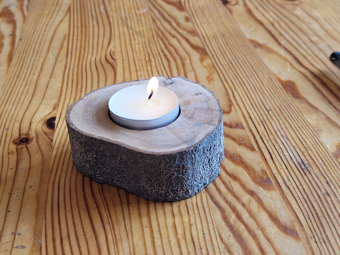 Hand Crafted rustic tealight holder